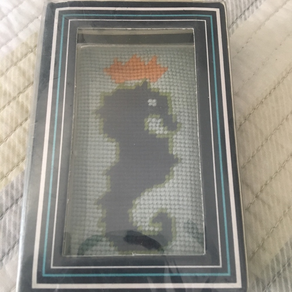 Jonathan Adler needlepoint paperweight